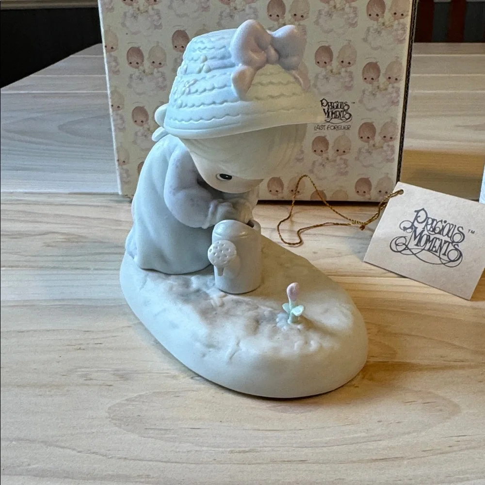 Precious Moments Porcelain Figurine “Friendship Grows When You Plant A Seed”